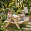 Detský piknikový stôl s lavicami 90 cm DECHLAND Mini Picnic