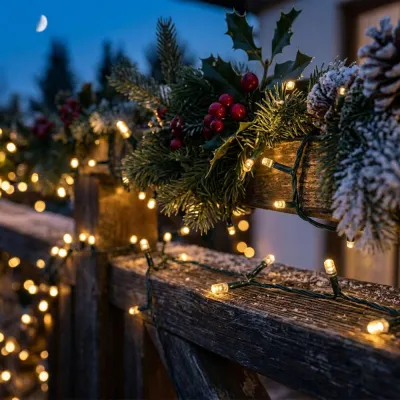LED svetelná reťaz - 25,5m, 300LED, IP44, teplá biela
