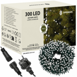LED svetelná reťaz - 19,5m, 300LED, IP44, studená biela