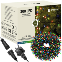 LED svetelná reťaz - 25,5m, 300LED, IP44, multicolor