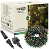 LED svetelná reťaz - 25,5m, 300LED, IP44, multicolor