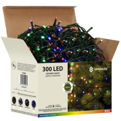 LED svetelná reťaz - 25,5m, 300LED, IP44, multicolor