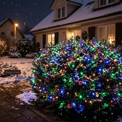 LED svetelná reťaz - 25,5m, 300LED, IP44, multicolor