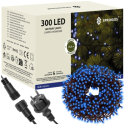LED svetelná reťaz - 25,5m, 300LED, IP44, modrá