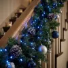 LED svetelná reťaz - 25,5m, 300LED, IP44, modrá