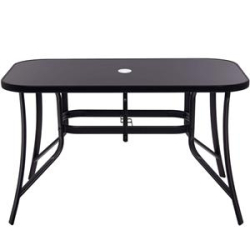 Záhradný stôl 150x90 cm SPRINGOS TOSCANA GF1038 čierny