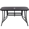 Záhradný stôl 150x90 cm SPRINGOS TOSCANA GF1038 čierny