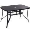 Záhradný stôl 150x90 cm SPRINGOS TOSCANA GF1038 čierny