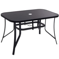 Záhradný stôl 150x90 cm SPRINGOS TOSCANA GF1038 čierny
