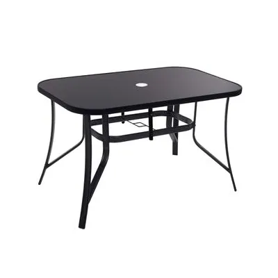 Záhradný stôl 150x90 cm SPRINGOS TOSCANA GF1038 čierny