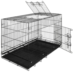 Klietka pre psa 100x60x70 cm, kovová SPRINGOS PA1016