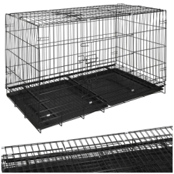 Klietka pre psa 100x60x70 cm, kovová SPRINGOS PA1016