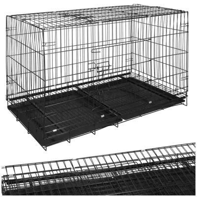 Klietka pre psa 100x60x70 cm, kovová SPRINGOS PA1016