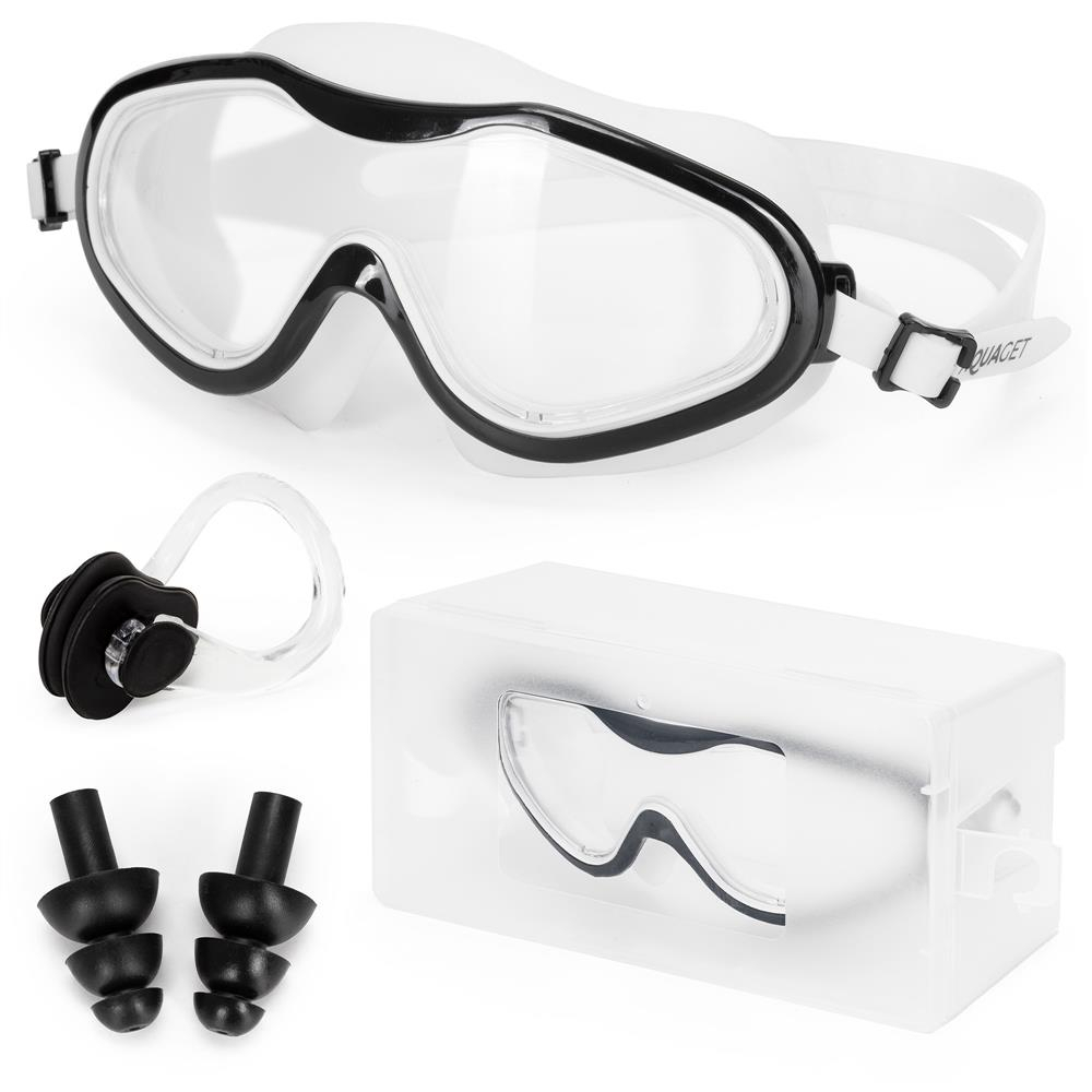 Plavecké okuliare set AQUAGET AQ0018 biele
