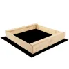 Drevené pieskovisko 98x94 cm s lavičkami DECHLAND Basic 98A prírodné