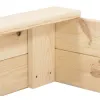 Drevené pieskovisko 98x94 cm s lavičkami DECHLAND Basic 98A prírodné