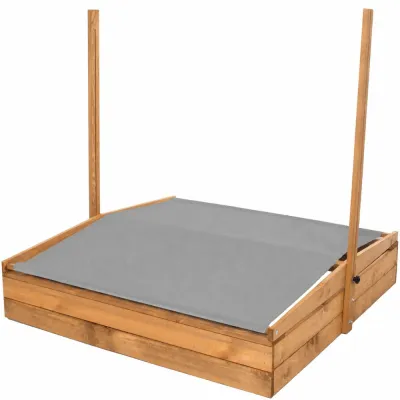 Detské pieskovisko so strieškou 120x120 cm DECHLAND Smart Sun 120DI hnedé