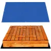 Detské pieskovisko s krytom 120x120 cm DECHLAND Smart 120SET hnedé