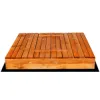 Detské pieskovisko s krytom 150x150 cm DECHLAND Smart 150SET hnedé