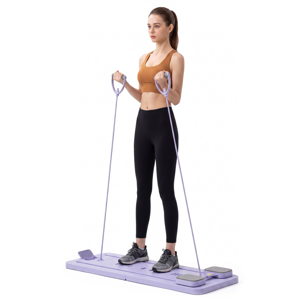 Pilates reformer skladací ACTIGET ACT0202 fialový