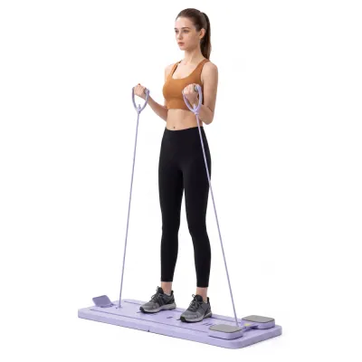 Pilates reformer skladací ACTIGET ACT0202 fialový