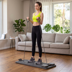 Pilates reformer skladací ACTIGET ACT0201 sivý