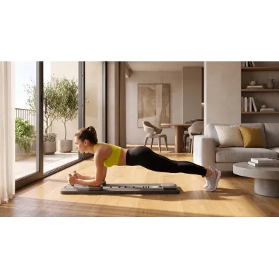 Pilates reformer skladací ACTIGET ACT0201 sivý
