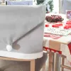Vianočný poťah na stoličku SPRINGOS HA0201 sivý