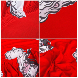 Vianočný poťah na stoličku SPRINGOS SPANDEX HA0011 červený Santa Claus