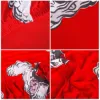 Vianočný poťah na stoličku SPRINGOS SPANDEX HA0011 červený Santa Claus