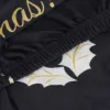 Vianočný poťah na stoličku SPRINGOS SPANDEX HA7263 čierno-zlatý