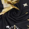 Vianočný poťah na stoličku SPRINGOS SPANDEX HA7263 čierno-zlatý