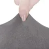 Poťah na stoličku zamatový SPRINGOS SPANDEX HA0012 tmavo šedý
