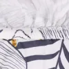 Poťah na stoličku SPRINGOS SPANDEX HA5274 modro-žlté listy