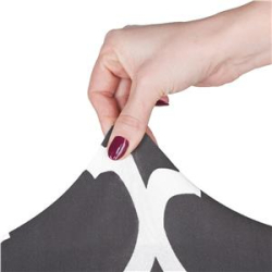 Poťah na stoličku marocký ďatelina SPRINGOS SPANDEX HA0047 sivo-biely