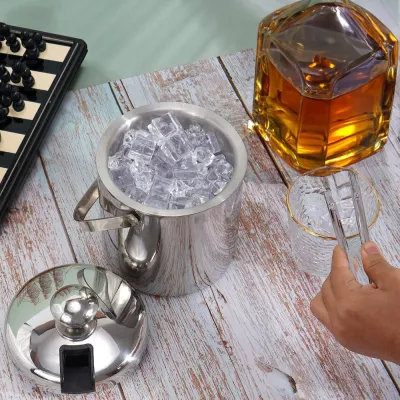 Nádoba na ľad 1,3 l Springos Ice KI0116 strieborná