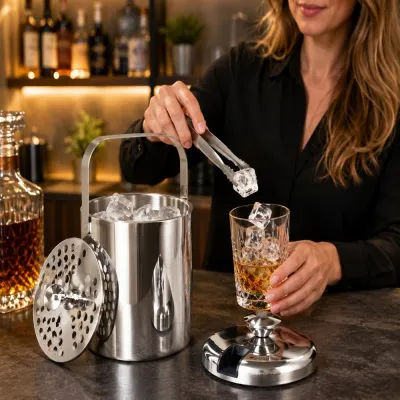 Nádoba na ľad 1,3 l Springos Ice KI0116 strieborná