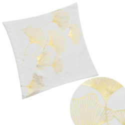 Obliečka na vankúš 40x40 cm SPRINGOS CA1271 bielo-zlatá
