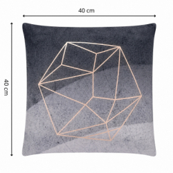 Obliečka na vankúš 40x40 cm SPRINGOS HA3405 sivá