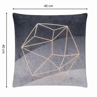 Obliečka na vankúš 40x40 cm SPRINGOS HA3405 sivá