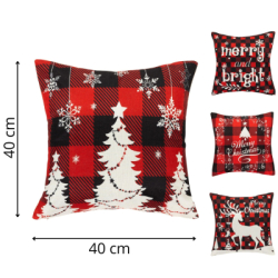 Vianočné obliečky na vankúše 40x40 cm SPRINGOS CA1459 4ks viacfarebné