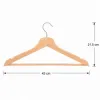 Drevené ramienka na oblečenie 43 cm SPRINGOS HG0001 3ks prírodné