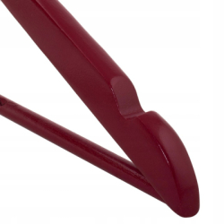 Drevené ramienka na oblečenie 43 cm SPRINGOS HG0002 3ks vínová