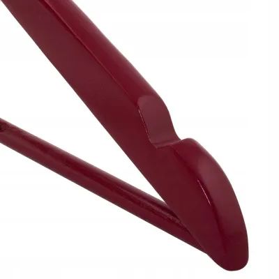 Drevené ramienka na oblečenie 43 cm SPRINGOS HG0002 3ks vínová