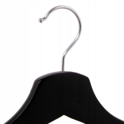 Drevené ramienka na oblečenie 43 cm SPRINGOS HG0003 3ks čierna