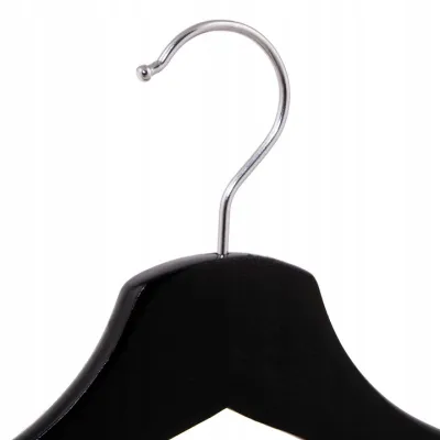 Drevené ramienka na oblečenie 43 cm SPRINGOS HG0003 3ks čierna