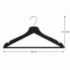 Drevené ramienka na oblečenie 43 cm SPRINGOS HG0003 3ks čierna