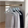 Ramienka na šaty 43cm drevené, šedomodré, súprava 3ks SPRINGOS URBAN