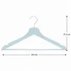 Ramienka na šaty 43cm drevené, šedomodré, súprava 3ks SPRINGOS URBAN