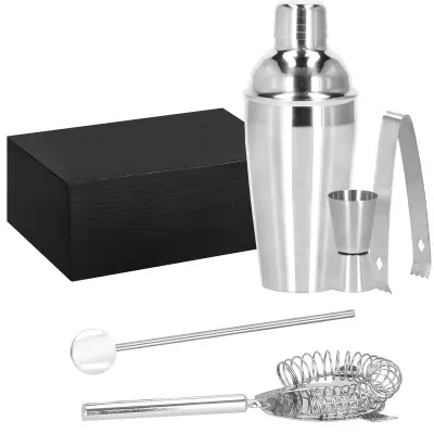 Barmanská sada 5ks so šejkrom 750 ml SPRINGOS Chivas strieborná